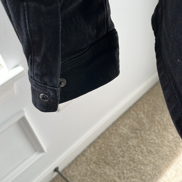 DG2 by Diane Gilman Black Denim Snap-closure Jacket - Picture 5 of 9